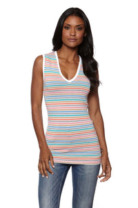 ABBY Fitted V-Neck Tank