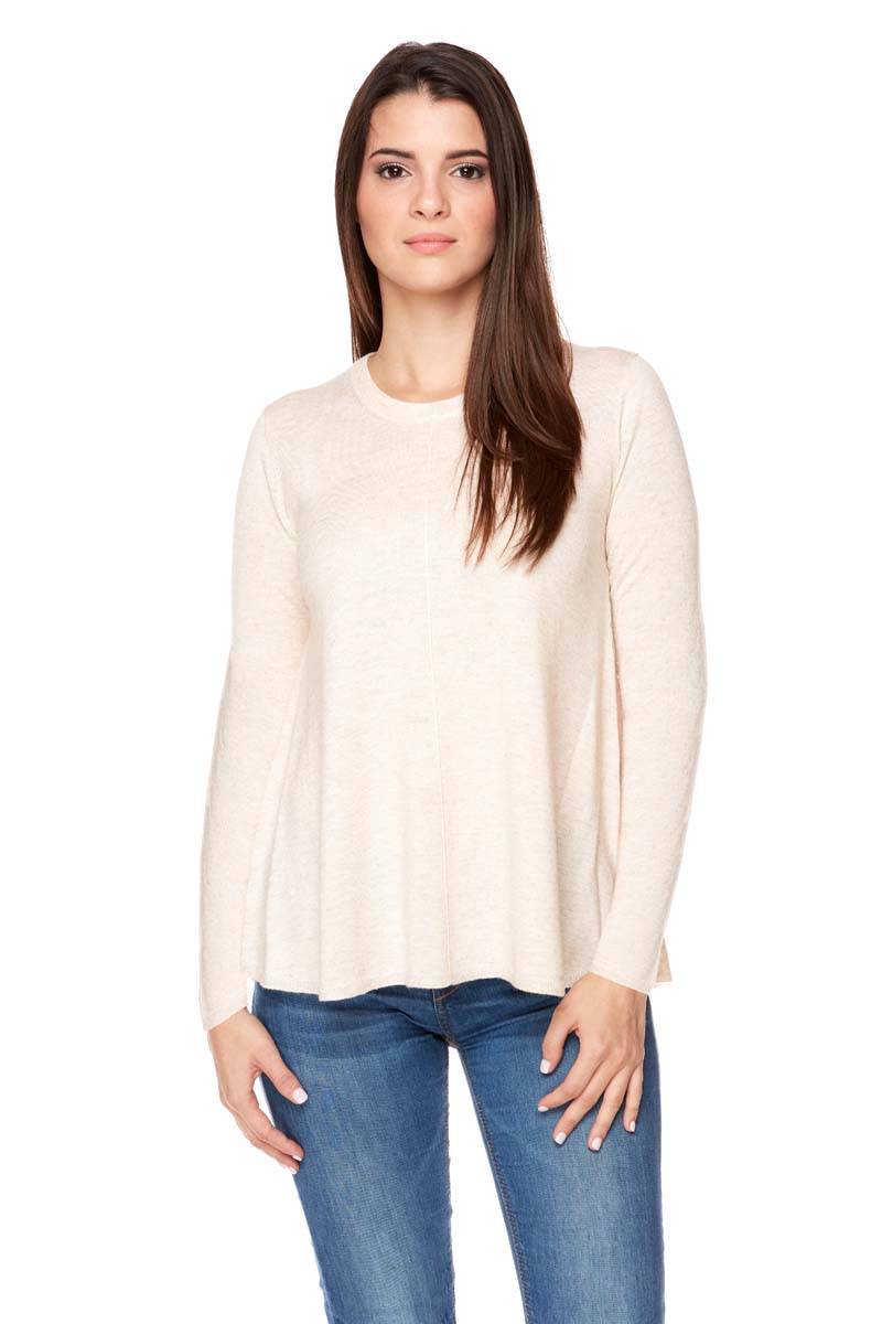 ALAINA Swing Body, Long Sleeve Lightweight Sweater
