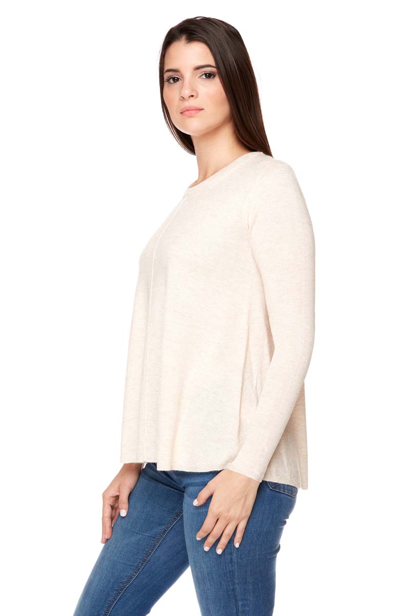 ALAINA Swing Body, Long Sleeve Lightweight Sweater