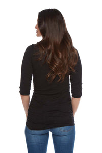 ALEXA Semi Sheer Crewneck Tee