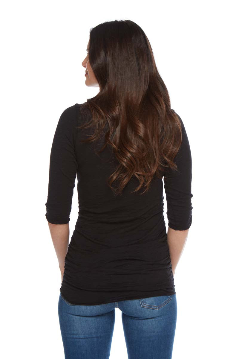 ALEXA Semi Sheer Crewneck Tee