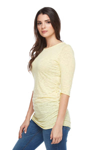 ALEXA Semi Sheer Crewneck Tee