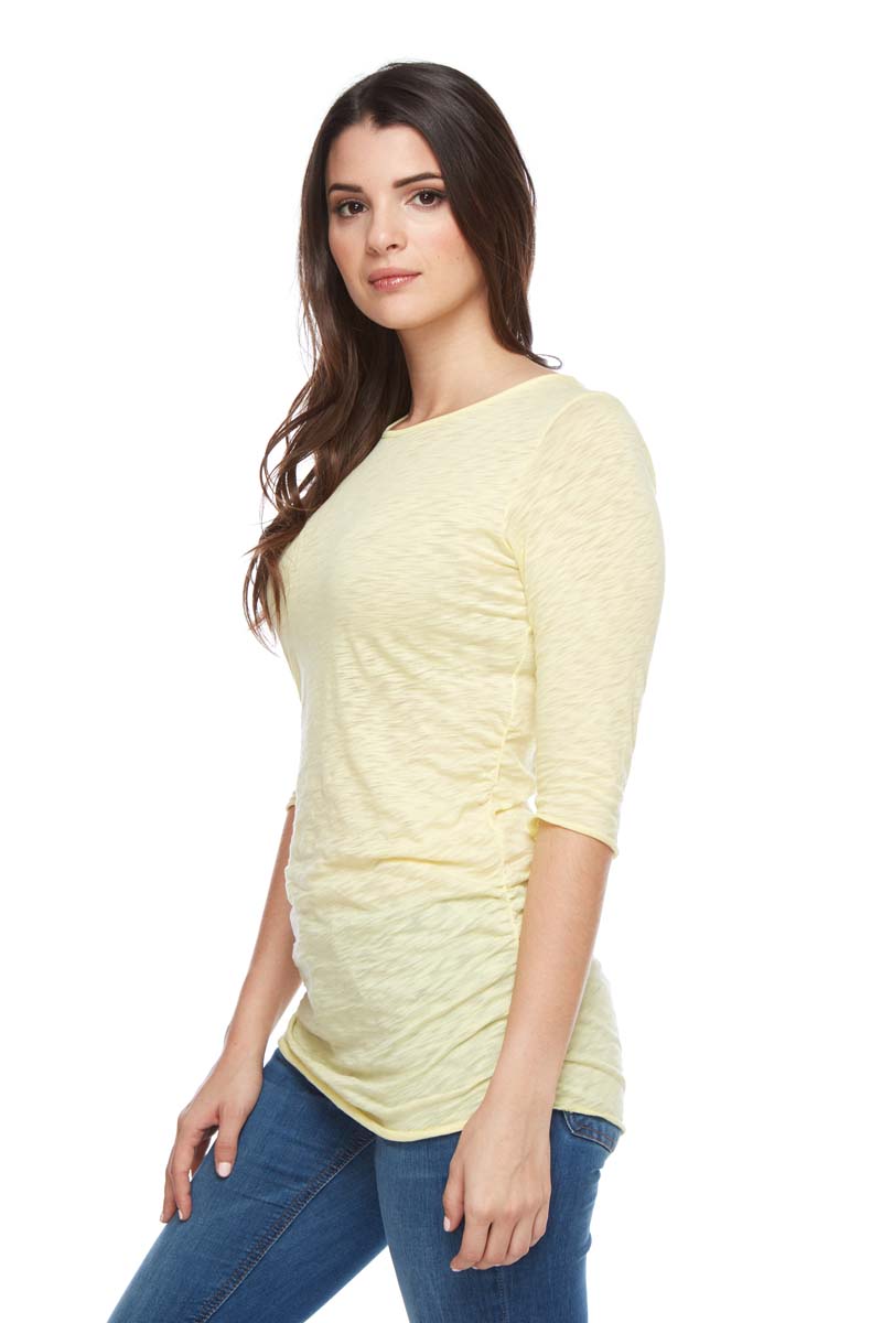 ALEXA Semi Sheer Crewneck Tee