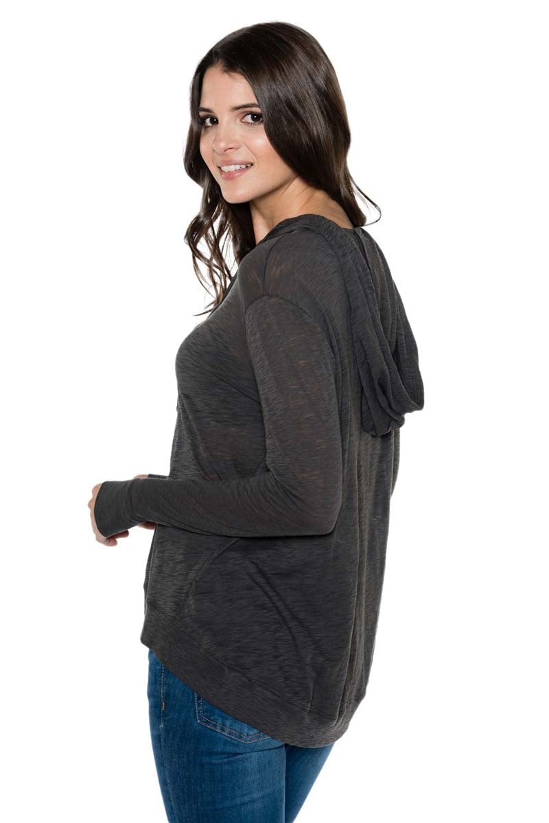 ALIA Long Sleeve Thumbhole Hoodie