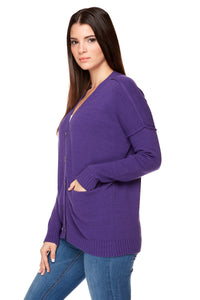 ALYSSA Two Rolled Pocket Cardigan