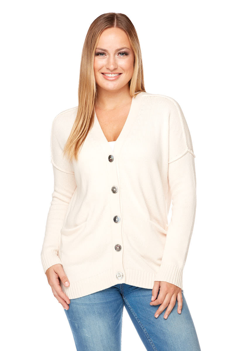 ALYSSA Two Rolled Pocket Cardigan