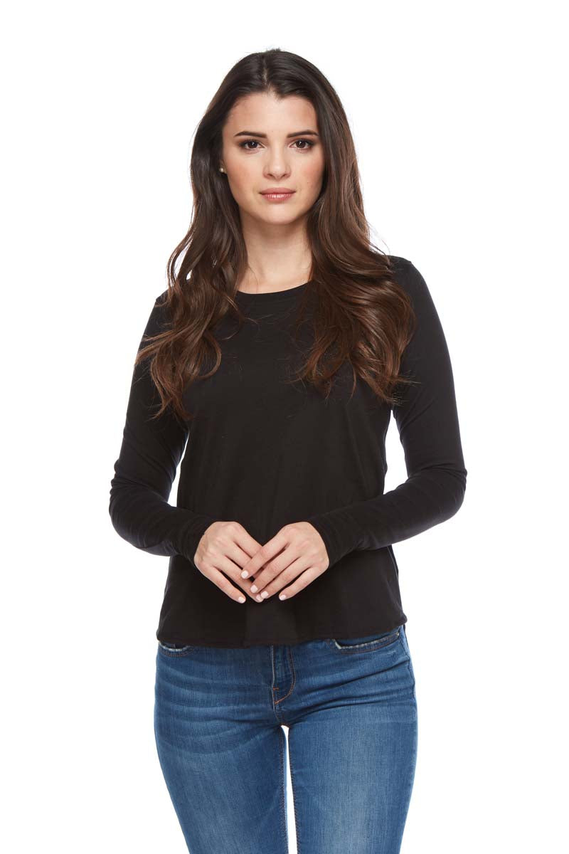 AMELIA Small Scoop Pleat Back Long Sleeve