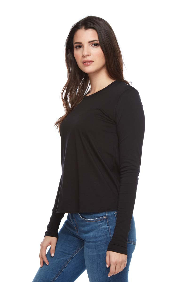 AMELIA Small Scoop Pleat Back Long Sleeve