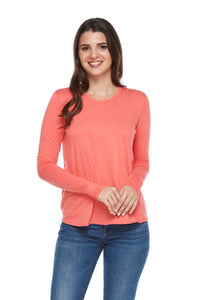 AMELIA Small Scoop Pleat Back Long Sleeve