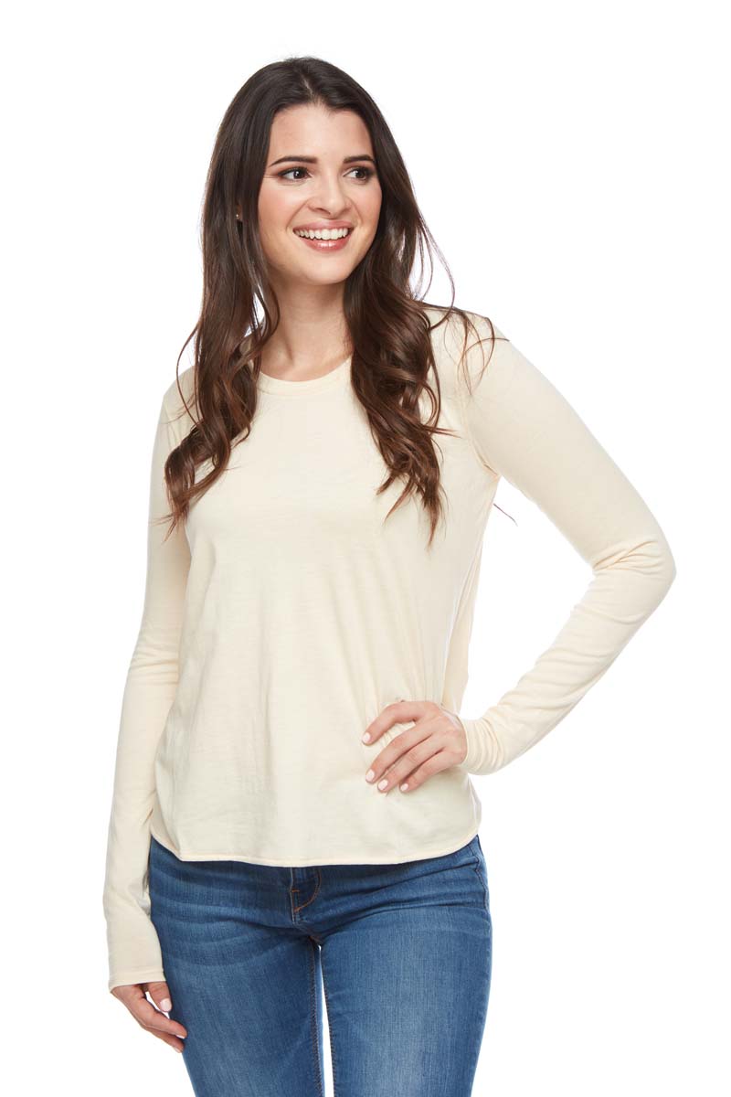 AMELIA Small Scoop Pleat Back Long Sleeve