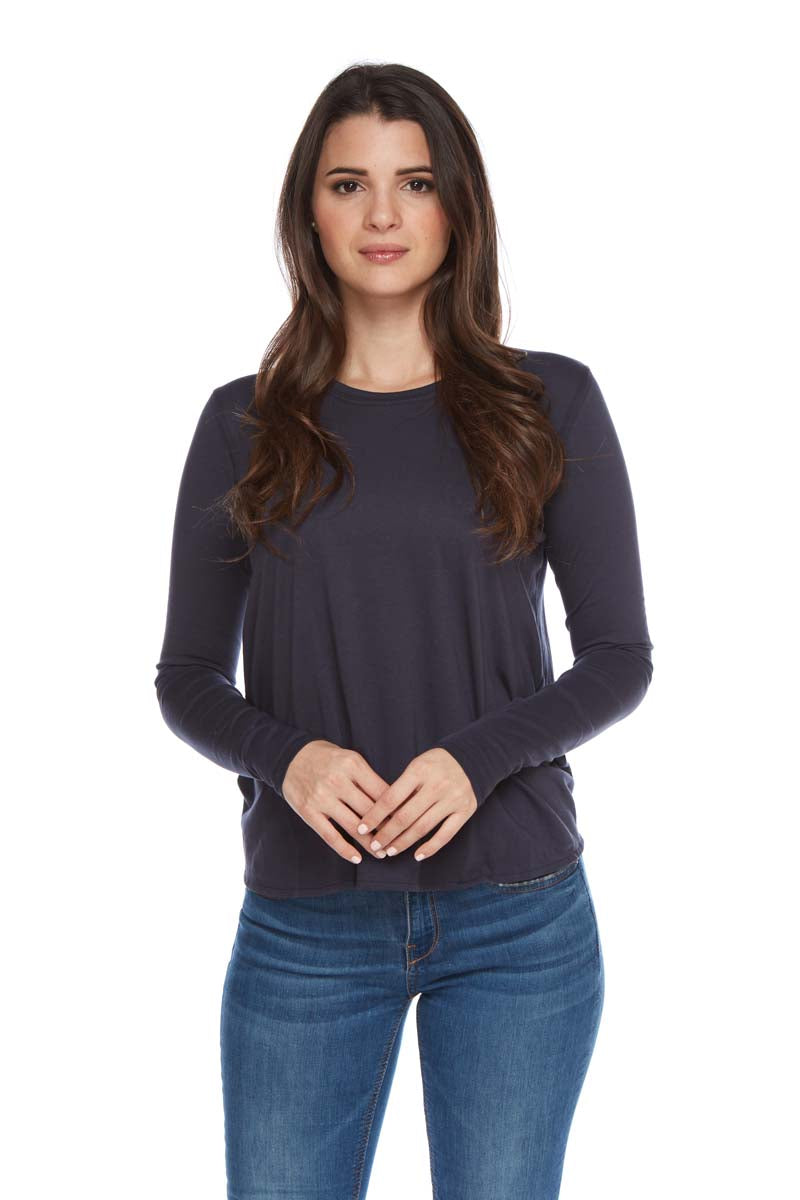 AMELIA Small Scoop Pleat Back Long Sleeve