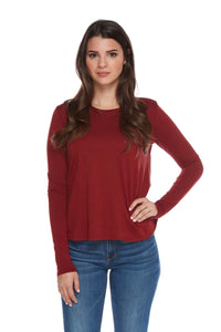 AMELIA Small Scoop Pleat Back Long Sleeve