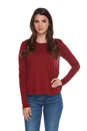 AMELIA Small Scoop Pleat Back Long Sleeve