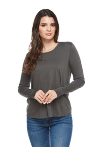 AMELIA Small Scoop Pleat Back Long Sleeve