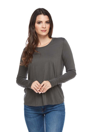 AMELIA Small Scoop Pleat Back Long Sleeve