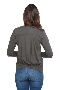 AMELIA Small Scoop Pleat Back Long Sleeve