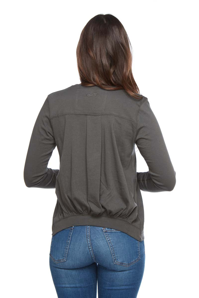 AMELIA Small Scoop Pleat Back Long Sleeve