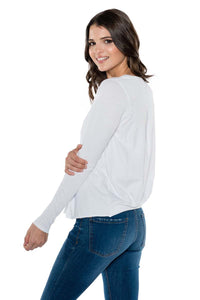 AMELIA Small Scoop Pleat Back Long Sleeve