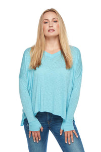 ARIA Boxy Long Sleeve V-Neck