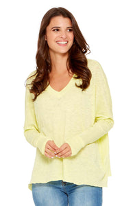 ARIA Boxy Long Sleeve V-Neck