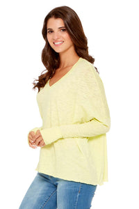 ARIA Boxy Long Sleeve V-Neck