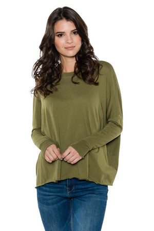 ARIANA Long Sleeve Thumb Hole Crewneck