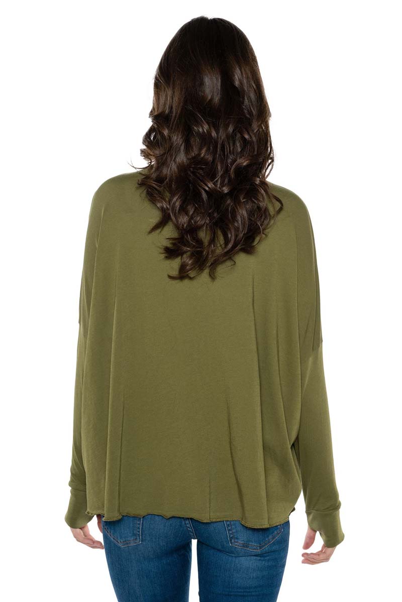 ARIANA Long Sleeve Thumb Hole Crewneck