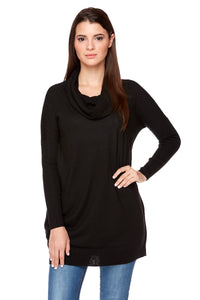 CARMEN Loose Turtleneck Sweater With Pockets