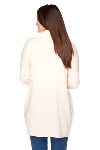 CARMEN Loose Turtleneck Sweater With Pockets