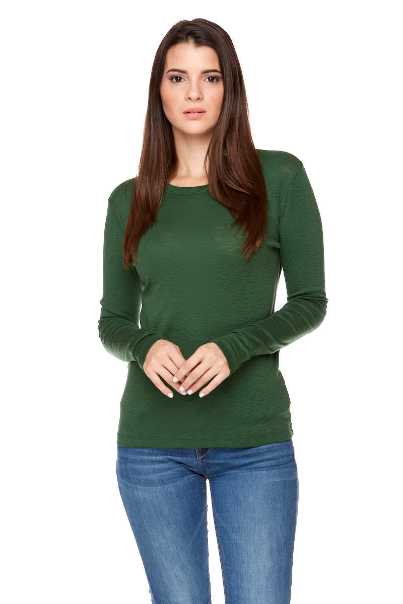 DAISY Ribbed Long Sleeve Tee