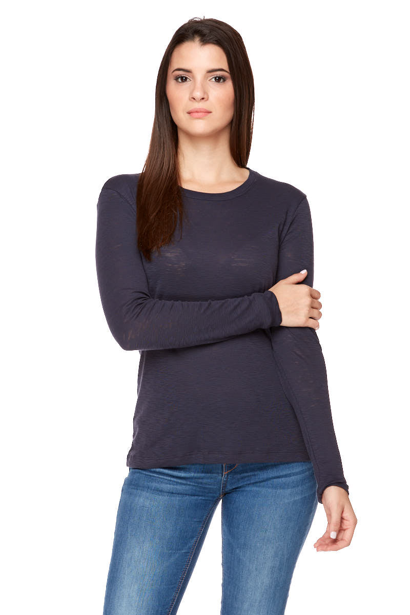 DAISY Ribbed Long Sleeve Tee