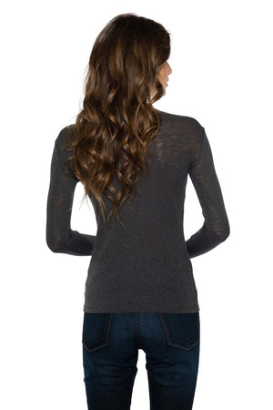 DAISY Ribbed Long Sleeve Tee