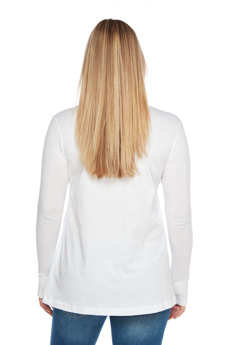 Grace Ribbed Long Sleeve V Neck