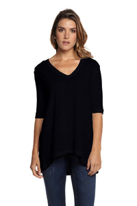 GWEN High Low V-Neck Top