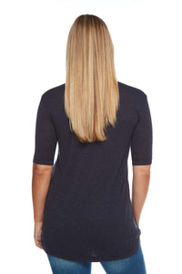 GWEN High Low V-Neck Top