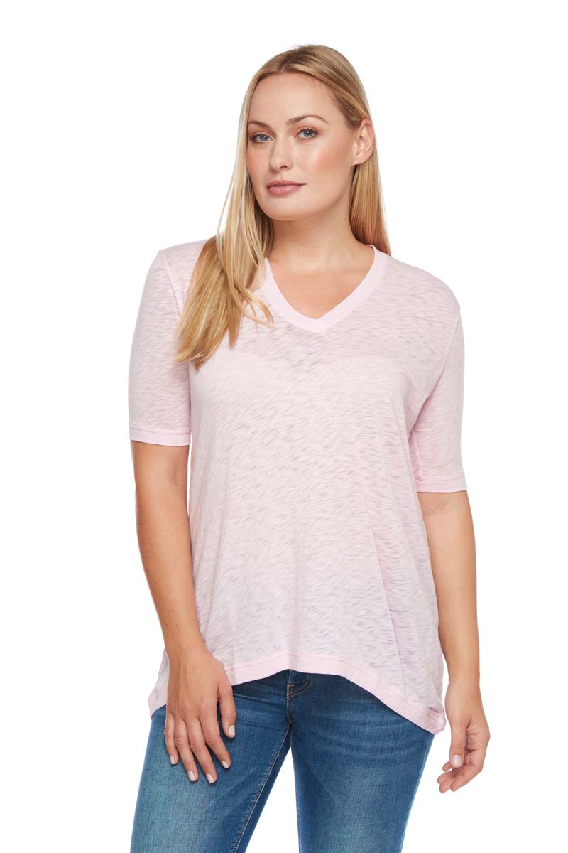 GWEN High Low V-Neck Top