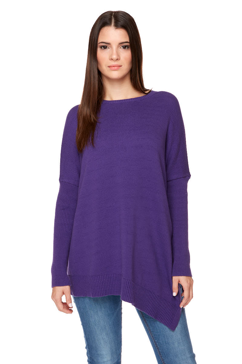 GINA Relaxed Fit Angled Bottom Sweater