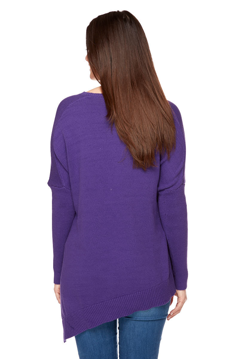 GINA Relaxed Fit Angled Bottom Sweater