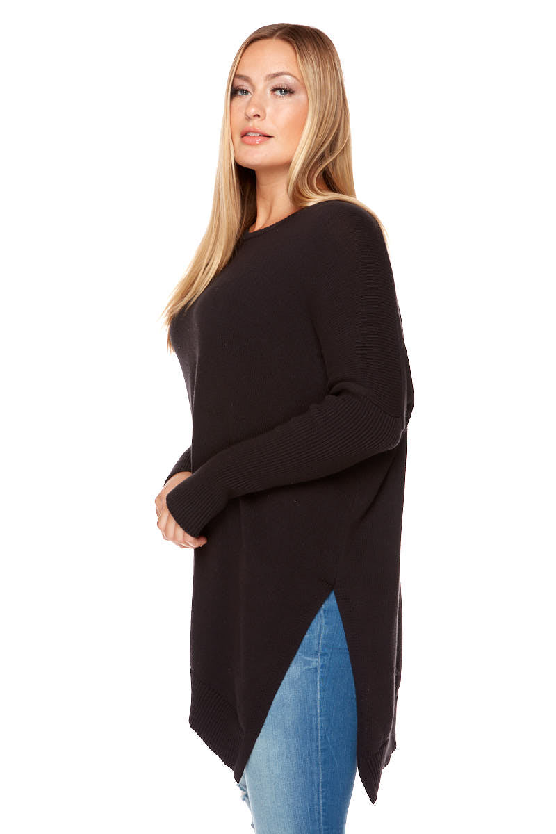 GINA Relaxed Fit Angled Bottom Sweater
