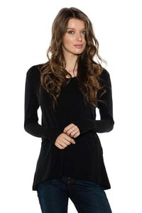 Grace Ribbed Long Sleeve V Neck