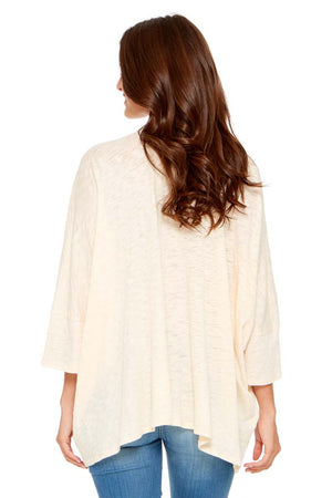 HALEY Oversized Split Neck Top