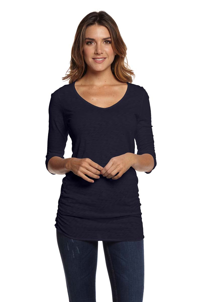 HARPER ¾ Sleeve V-Neck Top