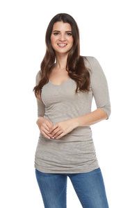 HARPER ¾ Sleeve V-Neck Top