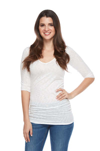 HARPER ¾ Sleeve V-Neck Top