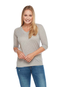 KATIE Relaxed Fit Raglan V-Neck