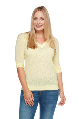 KATIE Relaxed Fit Raglan V-Neck