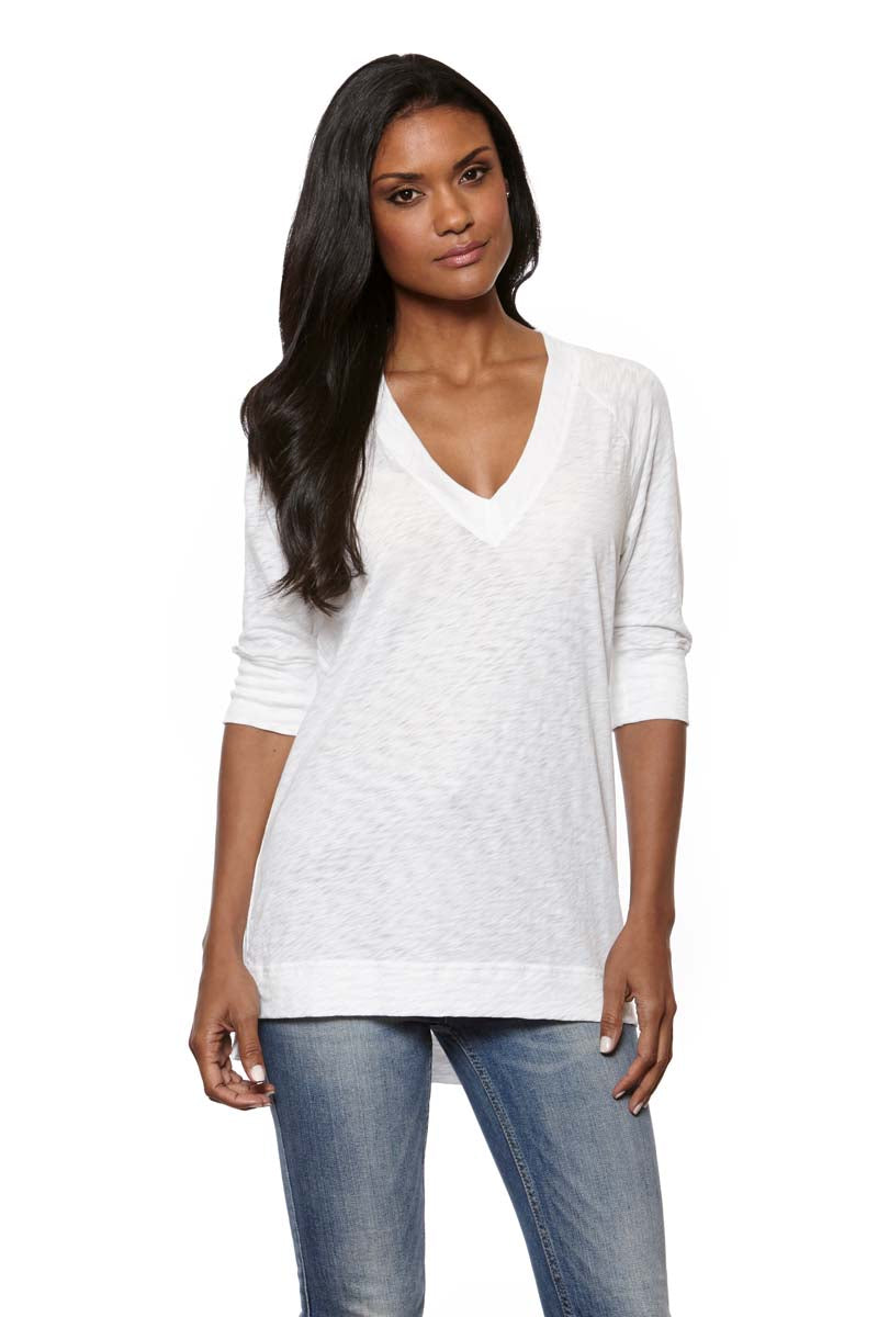 KATIE Relaxed Fit Raglan V-Neck