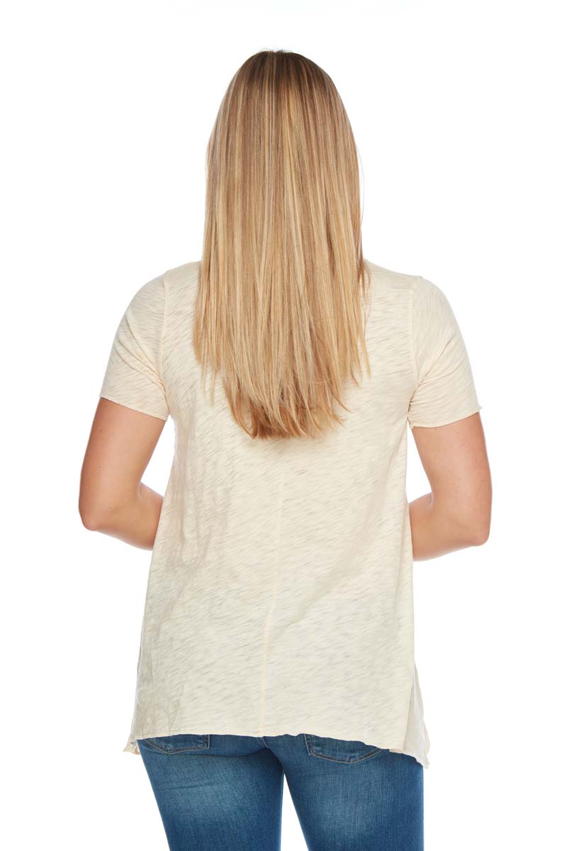 KAYLA Short Sleeve Side Angle Tee