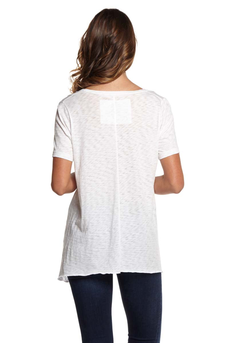 KAYLA Short Sleeve Side Angle Tee