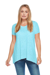 KAYLA Short Sleeve Side Angle Tee